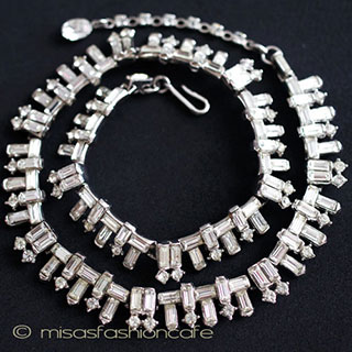 （画像用） Trifari トリファリ クリスタル ネックレス