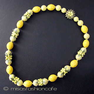 （画像用） レモンの花 ネックレス