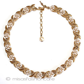 （画像用） Ｔｒｉｆａｒｉ　 トリファリ パールRS花ネックレス