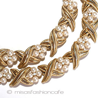 （画像用） Ｔｒｉｆａｒｉ　 トリファリ パールRS花ネックレス