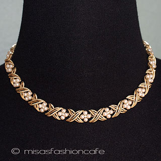 （画像用） Ｔｒｉｆａｒｉ　 トリファリ パールRS花ネックレス