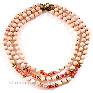 （画像用） ミリアムハスケル刻印 Haskell珊瑚ネックレス