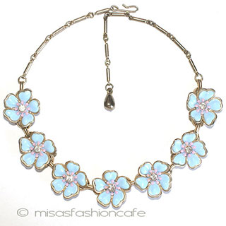 （画像用） パステルフラワーネックレス