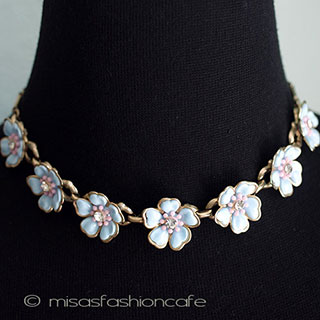 （画像用） パステルフラワーネックレス