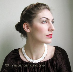 （画像用） Trifari　トリファリ 　アートデコ ネックレス