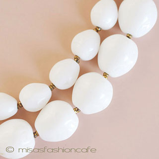 （画像用） ミリアムハスケル ネックレス ミルクガラス　２連！