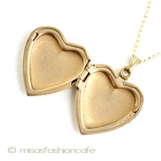 （画像用） 14Kgf　ハートロケット アンティーク　ネックレス