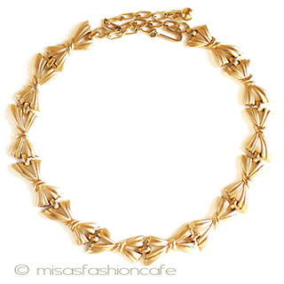 （画像用） Trifari　 トリファリ りぼん　ネックレス