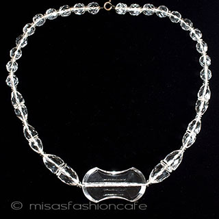 （画像用） アンティーク・アートデコ クリスタル・ネックレス