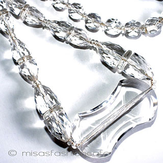 （画像用） アンティーク・アートデコ クリスタル・ネックレス