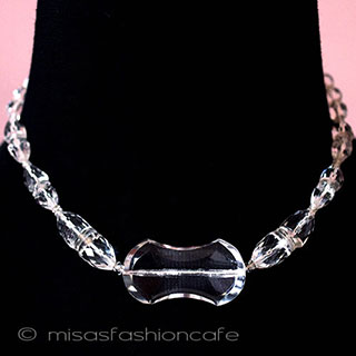 （画像用） アンティーク・アートデコ クリスタル・ネックレス