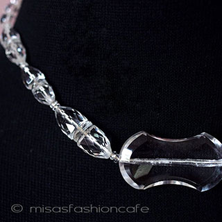 （画像用） アンティーク・アートデコ クリスタル・ネックレス