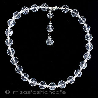 （画像用） 大粒クリスタル　ネックレス