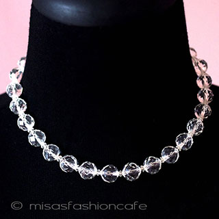 （画像用） 大粒クリスタル　ネックレス