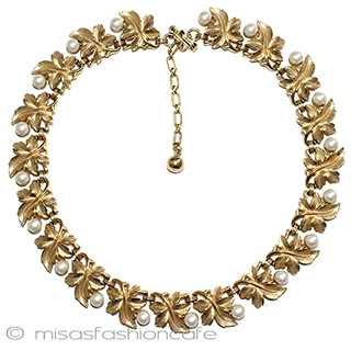 （画像用） Ｔｒｉｆａｒｉ　 トリファリ パール金葉　ネックレス