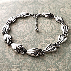 （画像用） Trifari　 トリファリ シルバーネックレス