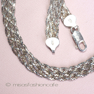 （画像用） 銀製スターリングシルバー　 Italy刻印 ネックレス