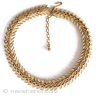 （画像用） Ｔｒｉｆａｒｉ　 トリファリ 金葉チェーン　ネックレス