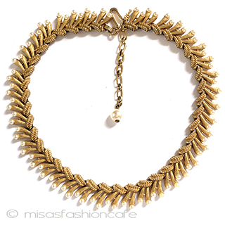 （画像用） Ｔｒｉｆａｒｉ　 トリファリ パール編み　ネックレス