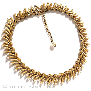 （画像用） Ｔｒｉｆａｒｉ　 トリファリ パール編み　ネックレス