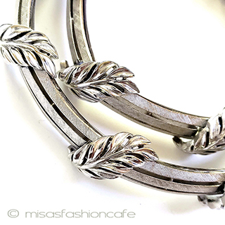 （画像用） Trifari　 トリファリ 銀の葉　ネックレス