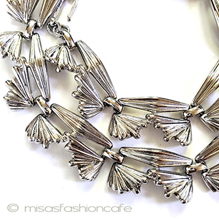 （画像用） TRIFARI　 トリファリ 銀リボン　ネックレス