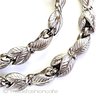 （画像用） Trifari　 トリファリ バジルの葉ネックレス