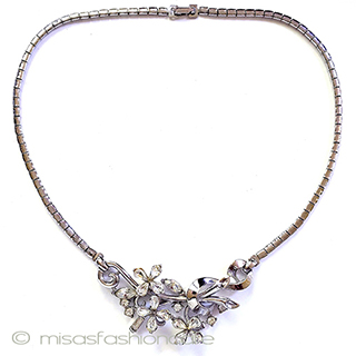 （画像用） Trifari　 トリファリ 1951年お花ネックレス