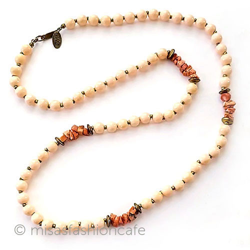 （画像用） ミリアムハスケル刻印 Haskell珊瑚ネックレス