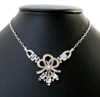 （画像用） クラウンTrifari　 レアSterlingネックレス