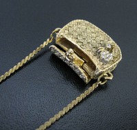 （画像用） アンティーク　 かごバッグ ネックレス