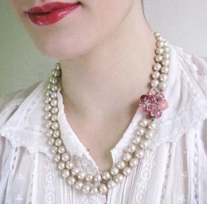 （画像用） Castlecliff グラスパール豪華ネックレス