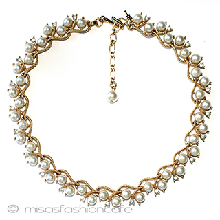 （画像用） Trifari　 トリファリ パールRSネックレス