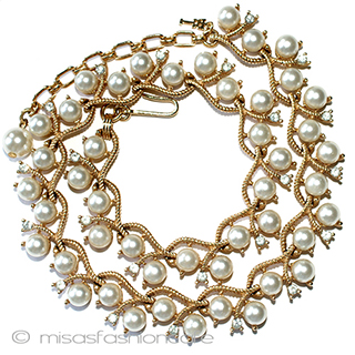 （画像用） Trifari　 トリファリ パールRSネックレス