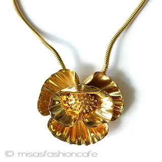 （画像用） Trifari　 トリファリ ポピー　ネックレス