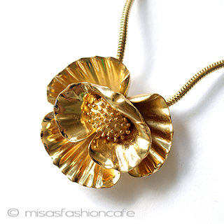 （画像用） Trifari　 トリファリ ポピー　ネックレス