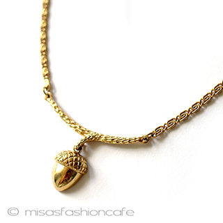 （画像用） Trifari　 トリファリ どんぐり　ネックレス