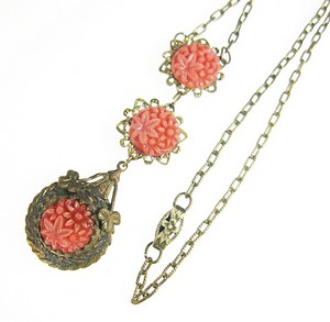 （画像用） セルロイド製お花ネックレス