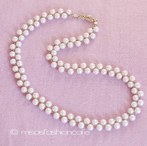 （画像用） Avon パール編みネックレス