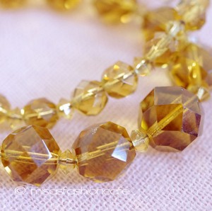 （画像用） トパーズクリスタル 12Kgf金具 ネックレス