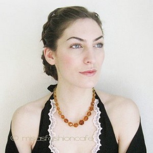 （画像用） トパーズクリスタル 12Kgf金具 ネックレス