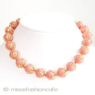 （画像用） Ｔｒｉｆａｒｉ　 トリファリ 金葉コーラル ネックレス