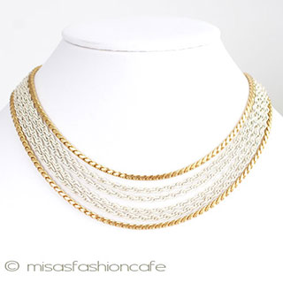 （画像用） Ｔｒｉｆａｒｉ　トリファリ 　６連　ネックレス