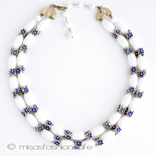 （画像用） Ｔｒｉｆａｒｉ　 トリファリ 　小花２連ネックレス