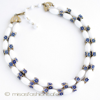 （画像用） Ｔｒｉｆａｒｉ　 トリファリ 　小花２連ネックレス