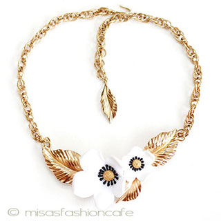 （画像用） LouisFeraud Paris フラワー　ネックレス