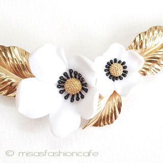 （画像用） LouisFeraud Paris フラワー　ネックレス