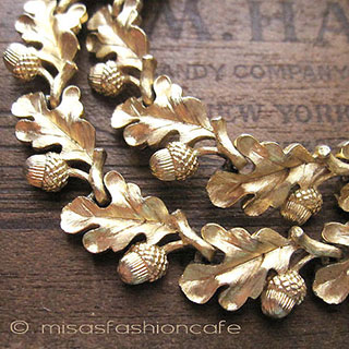 （画像用） ヴィンテージジュエリー　 トリファリ　どんぐり