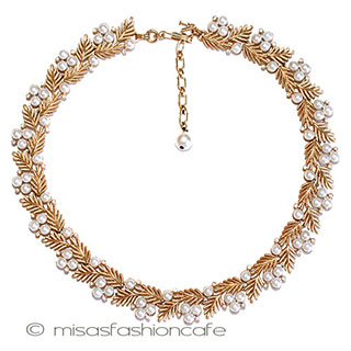 （画像用） Trifari　 トリファリ パール松　ネックレス