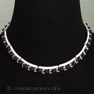 （画像用） Ｔｒｉｆａｒｉ　 トリファリ Navy＆Whiteネックレス